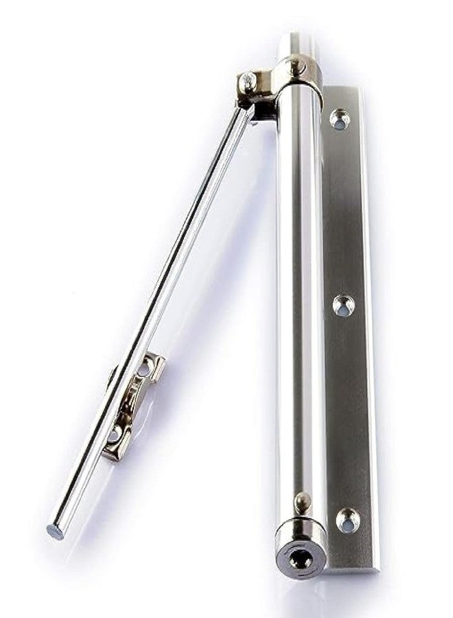 DIKSUL Spring Door Closers for Light Weight Door, Residential Commercial Purpose with Fitting Set, Automatic Door Closer, Easy Install Self-Closing Hinged Doors with Weather Stripping Draft Stopper - Image 1